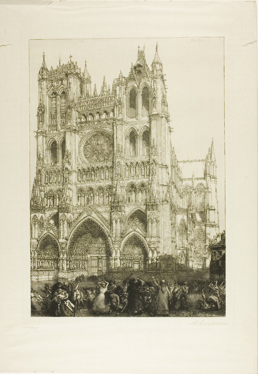 Katedrála v Amiens od Louis Auguste Lepère