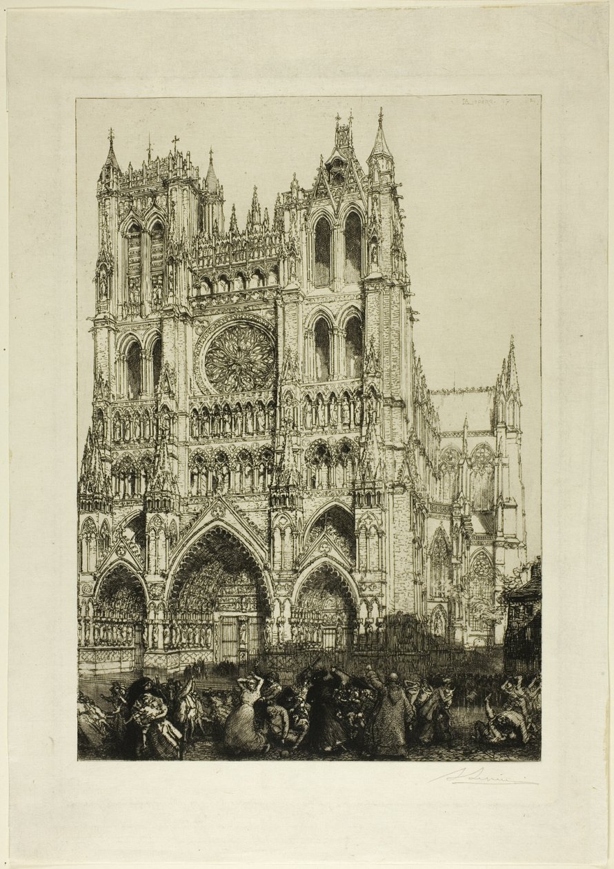 Katedrála v Amiens od Louis Auguste Lepère