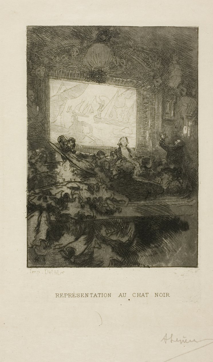 V Chat Noir od Louis Auguste Lepère