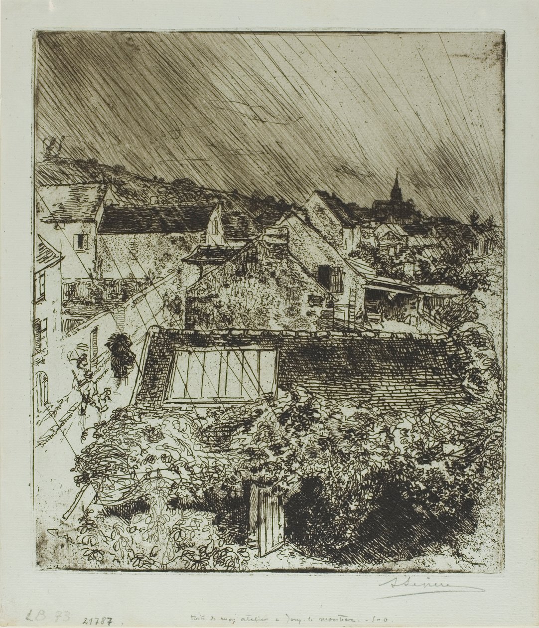 Můj ateliér v Jouy-le-Moutier od Louis Auguste Lepère