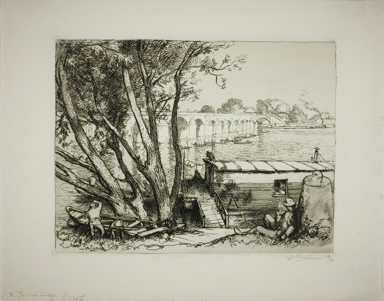 Poissy od Louis Auguste Lepère