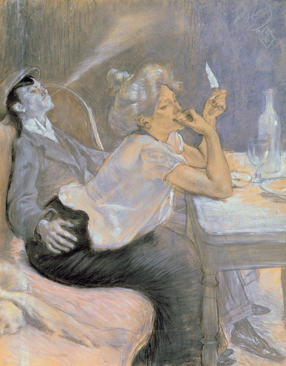 Večeře Apačů od Louis Auguste Mathieu Legrand