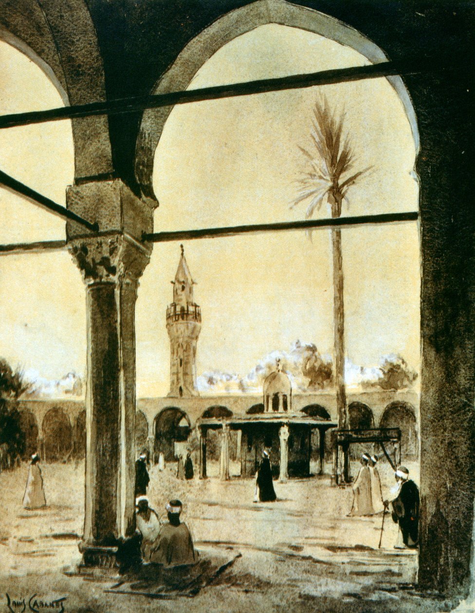 Mešita, Káhira, Egypt, 1928 od Louis Cabanes