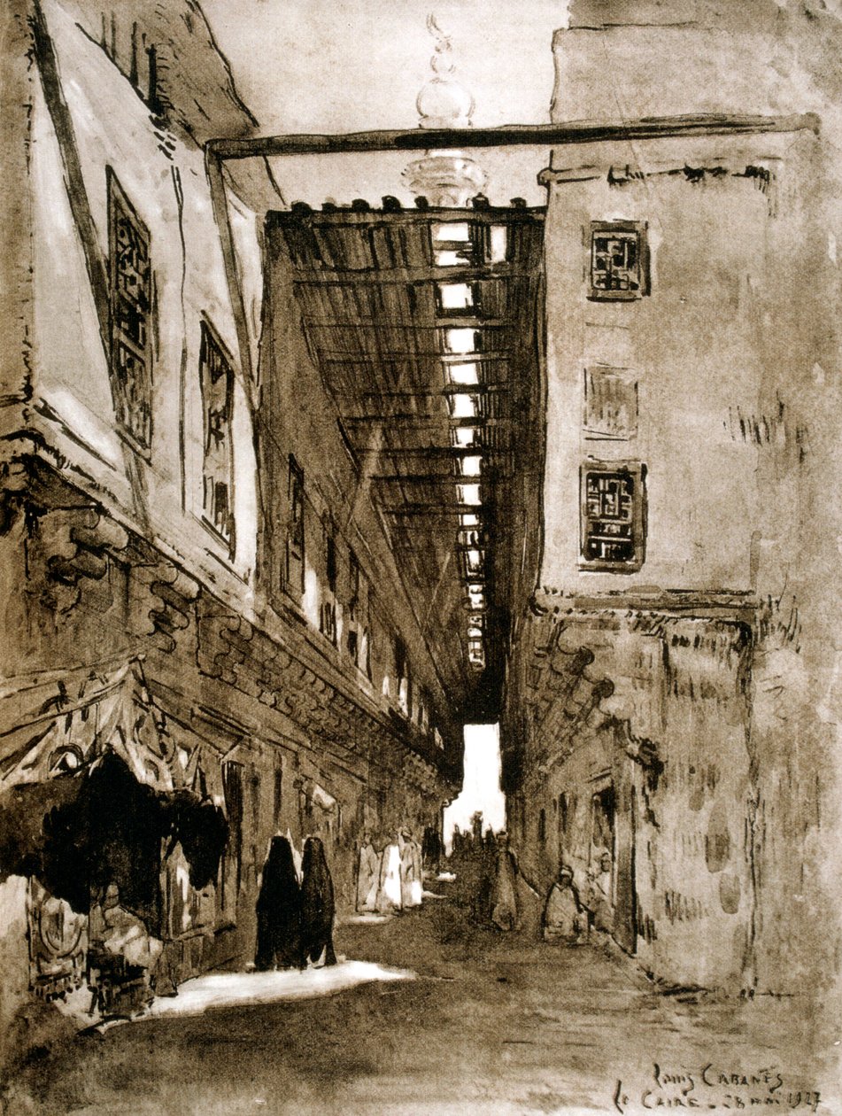 Souks, Káhira, 1928 od Louis Cabanes