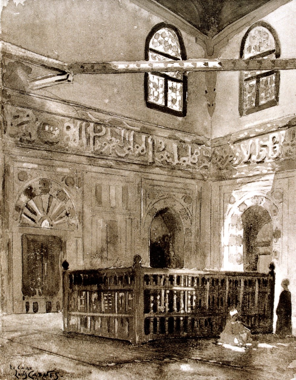Hrobka v mešitě, Káhira, Egypt, 1928 od Louis Cabanes