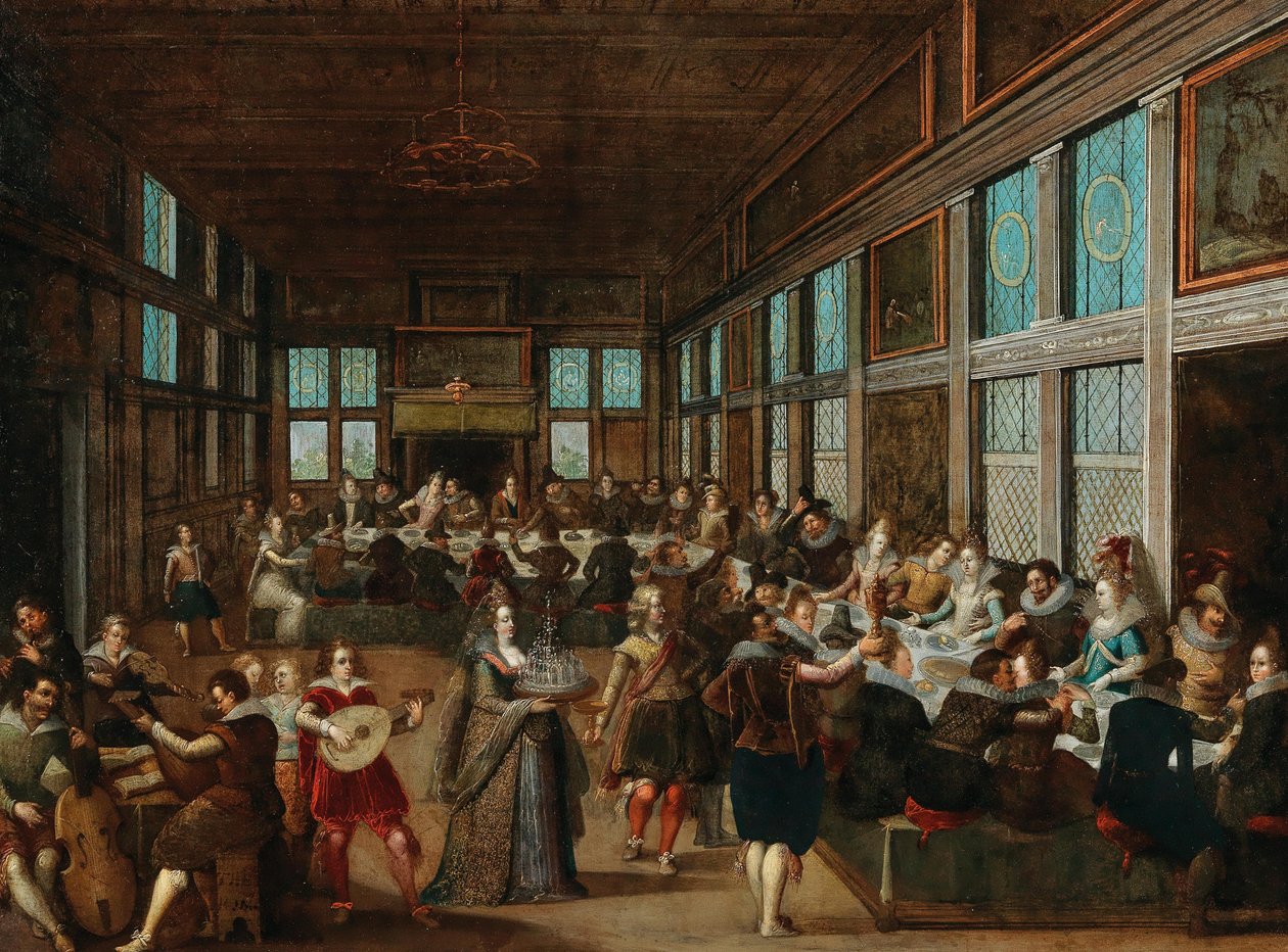 Svatební společnost, 1605. od Louis Caullery de