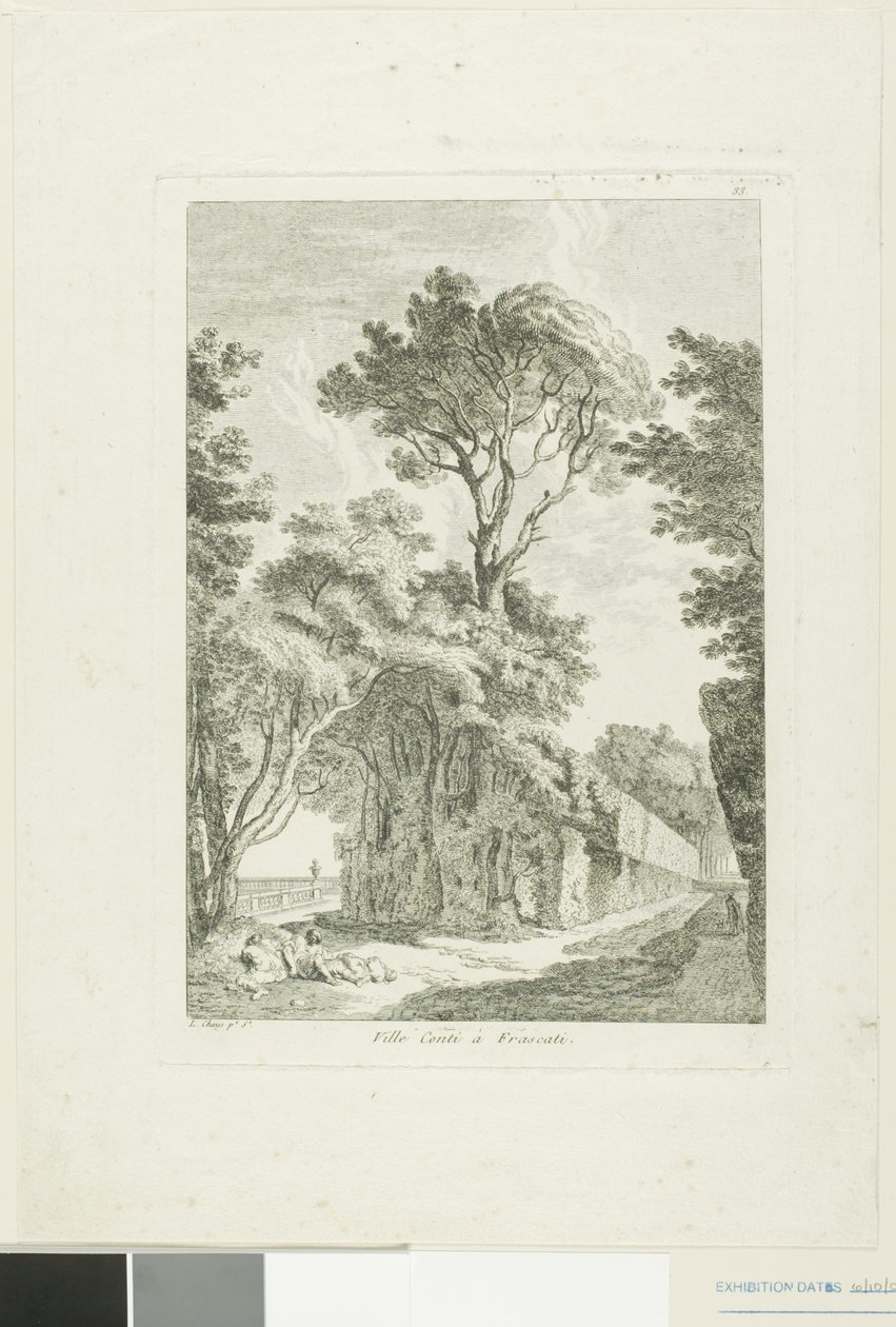 Město Conti ve Frascati od Louis Chaix