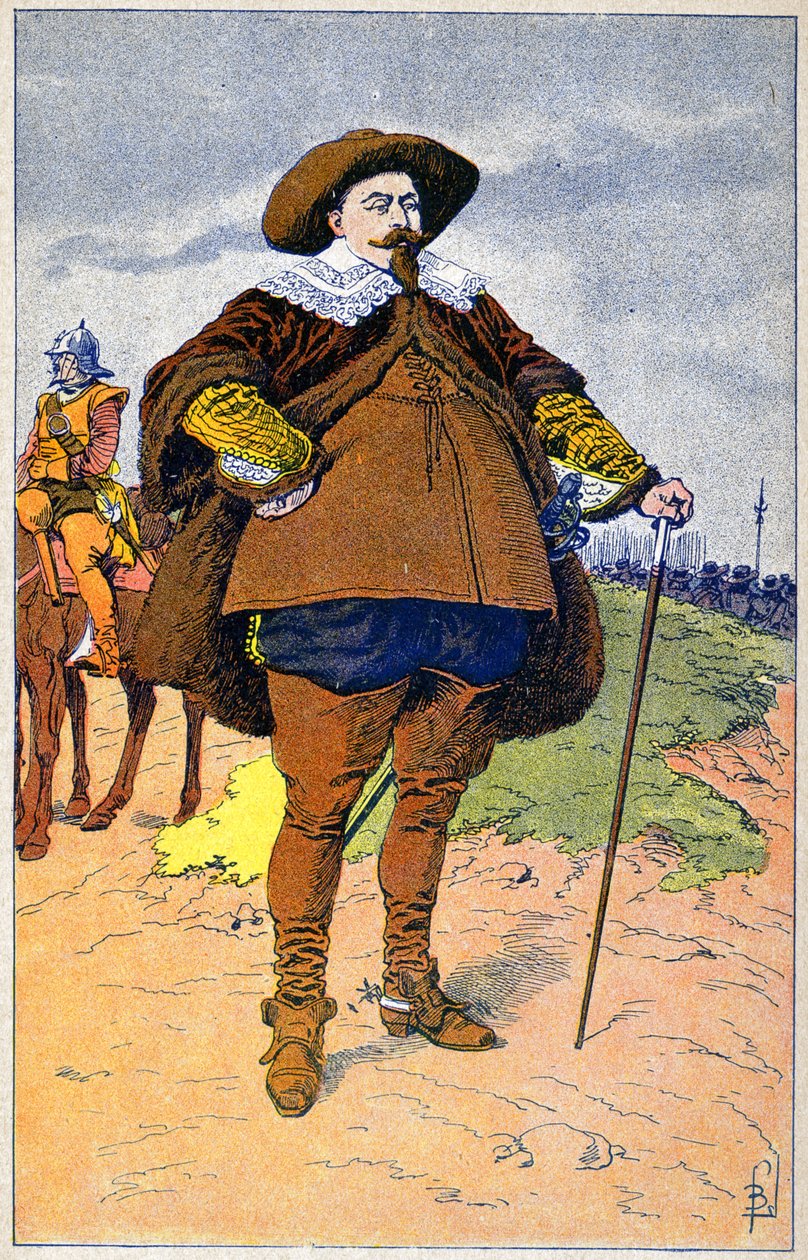 Gustave II Adolf Švédska od Louis Charles Bombled