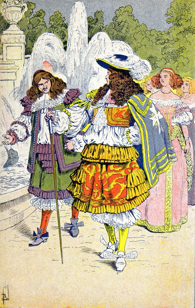 Louis XIV a Fouquet od Louis Charles Bombled