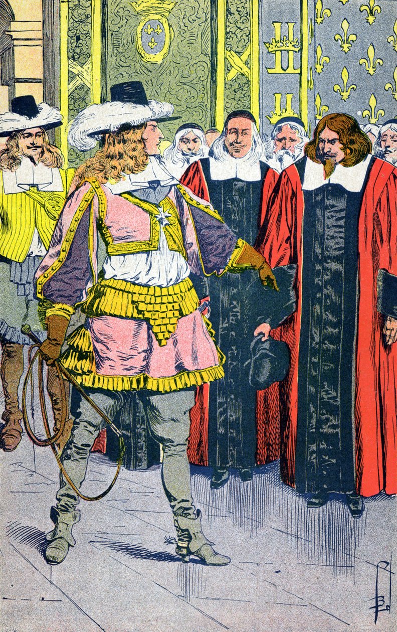 Ludvík XIV. a poslanci od Louis Charles Bombled