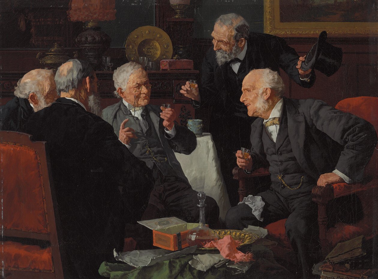 Toast (olej na plátně) od Louis Charles Moeller