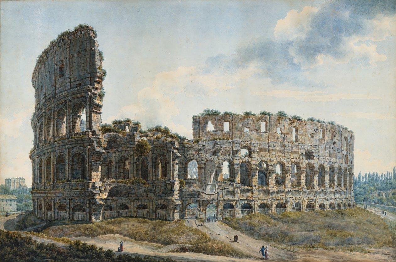 Koloseum, Řím, n.d. od Louis Ducros