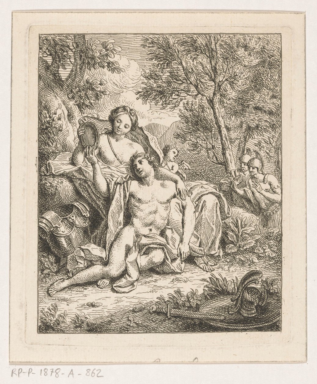 Rinaldo v Armidě od Louis Fabritius Dubourg