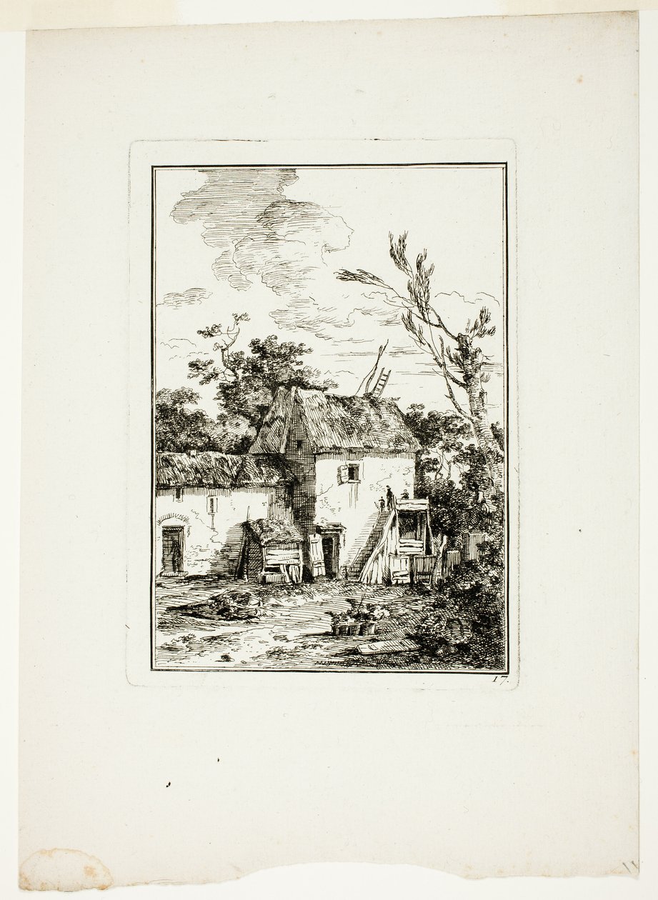 Vertikální krajina od Louis Gabriel Moreau