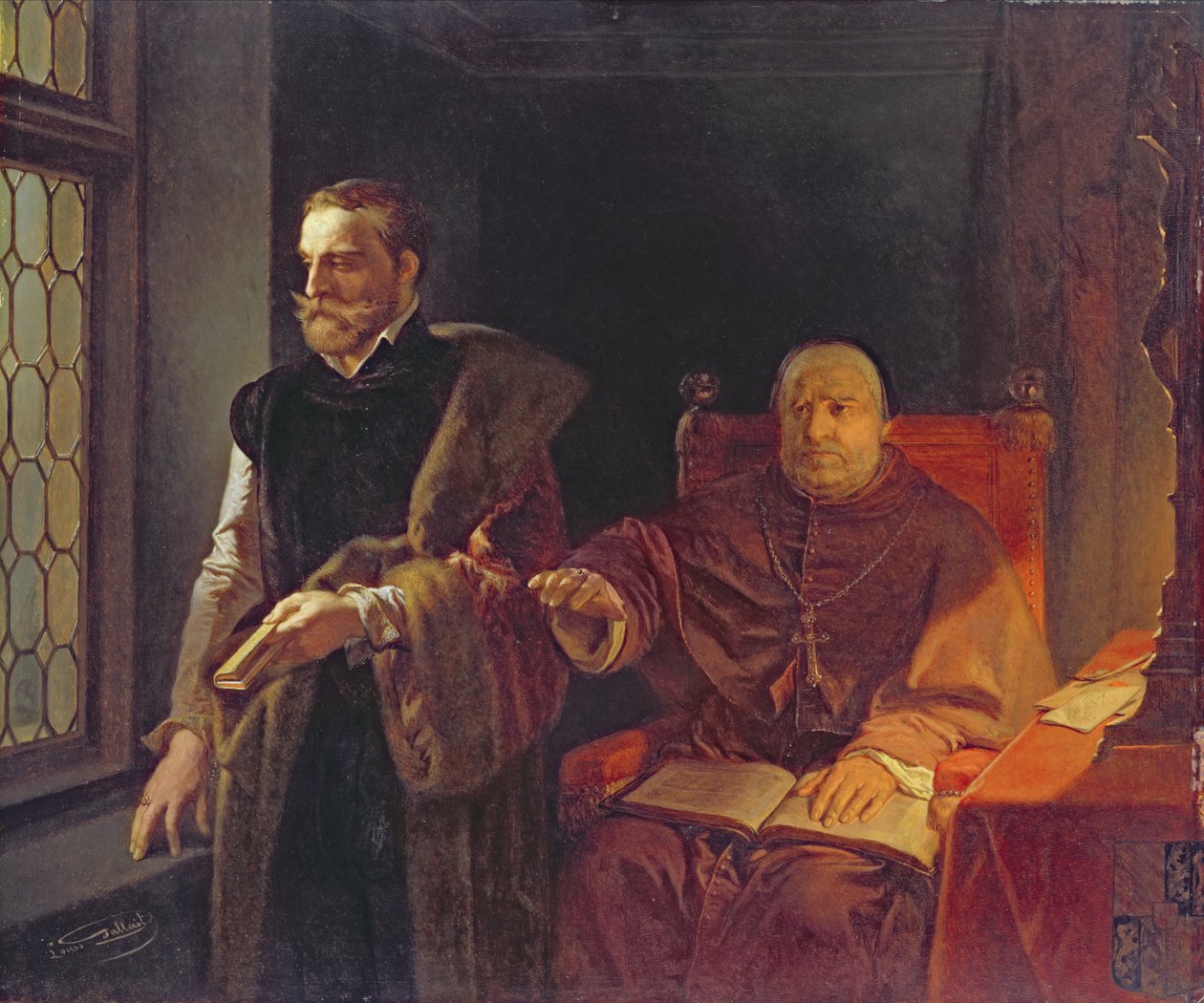 Egmontova poslední hodina, po roce 1848 od Louis Gallait
