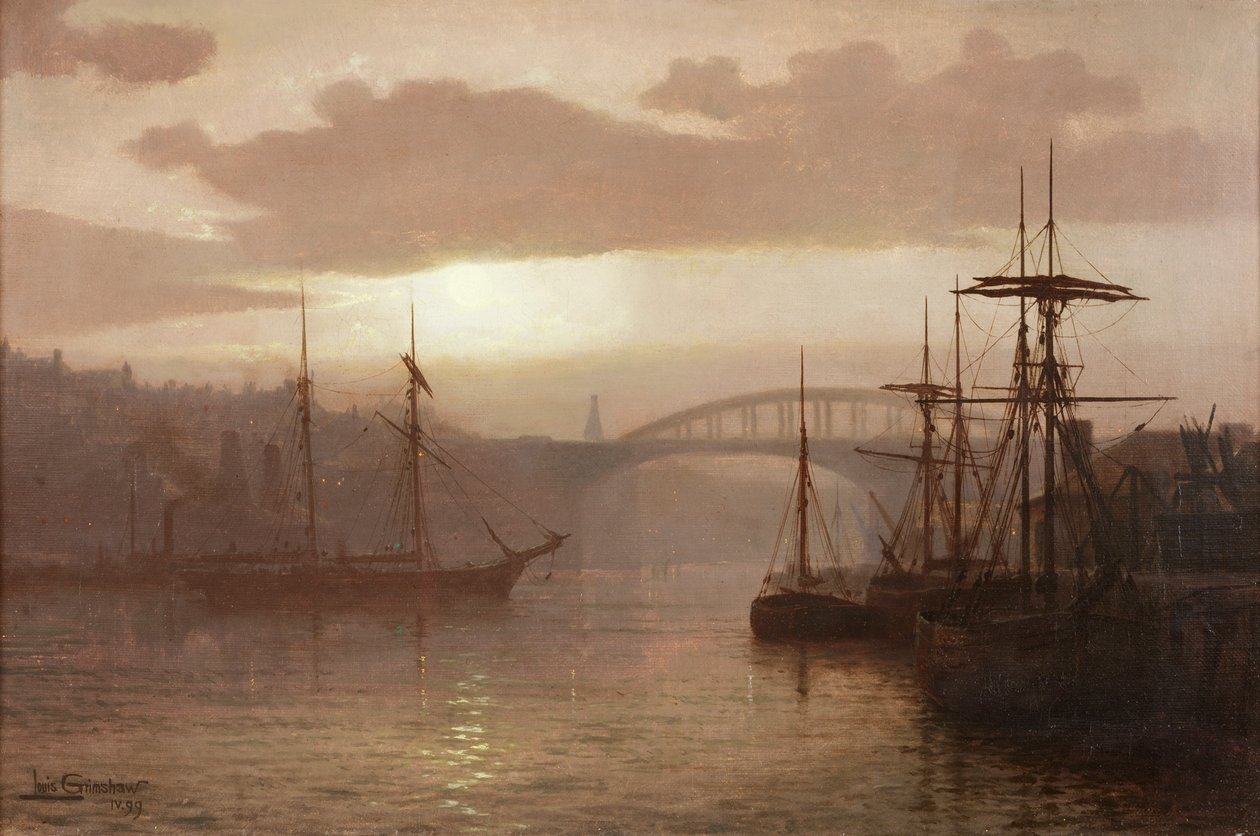 Sunderland Harbour, 1899 od Louis Grimshaw