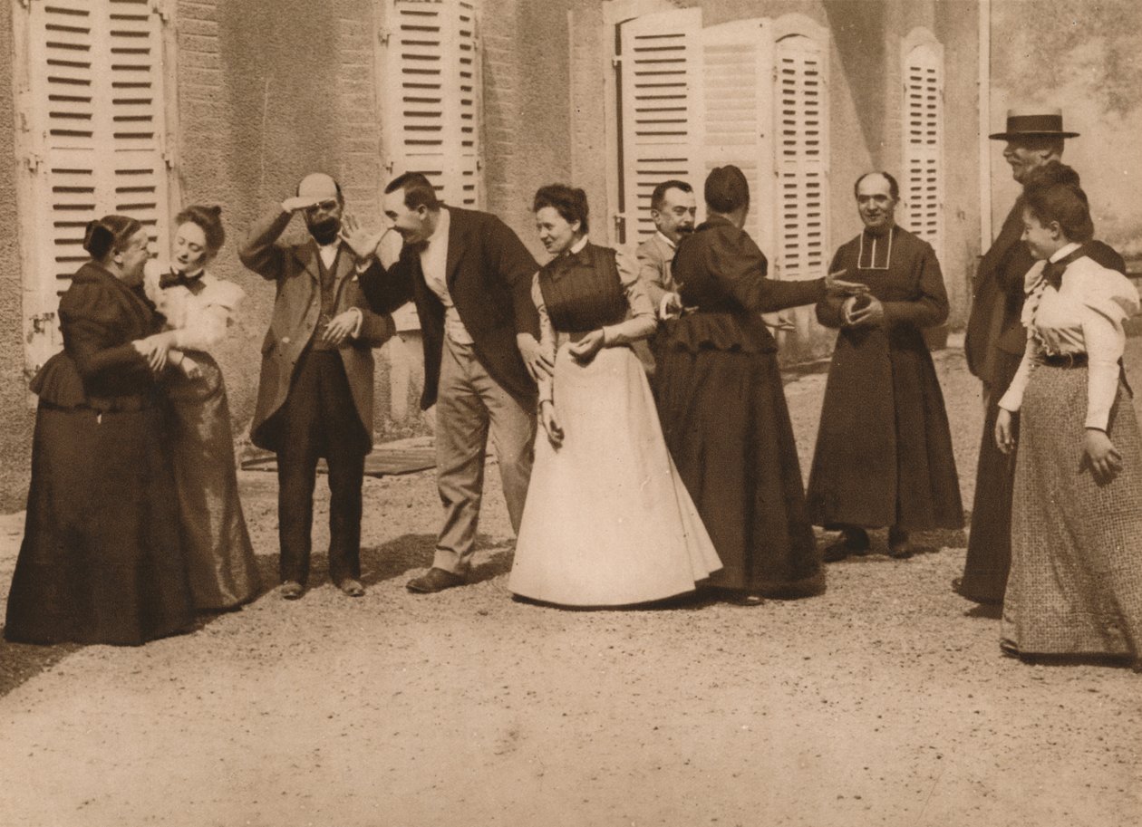 Venkovní setkání lidí mluvících, 1937. od Louis Guichard