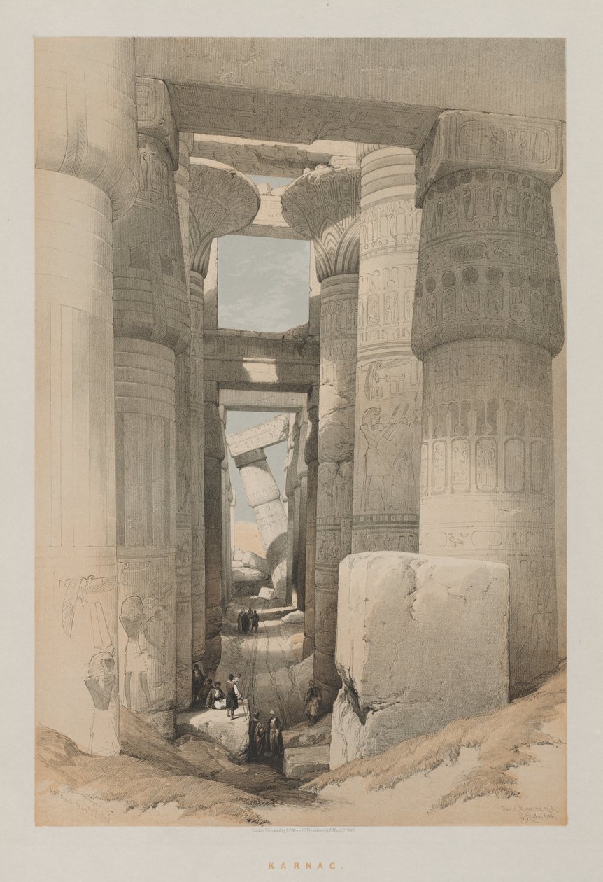 Egypt a Núbie, svazek II: Karnak od Louis Haghe