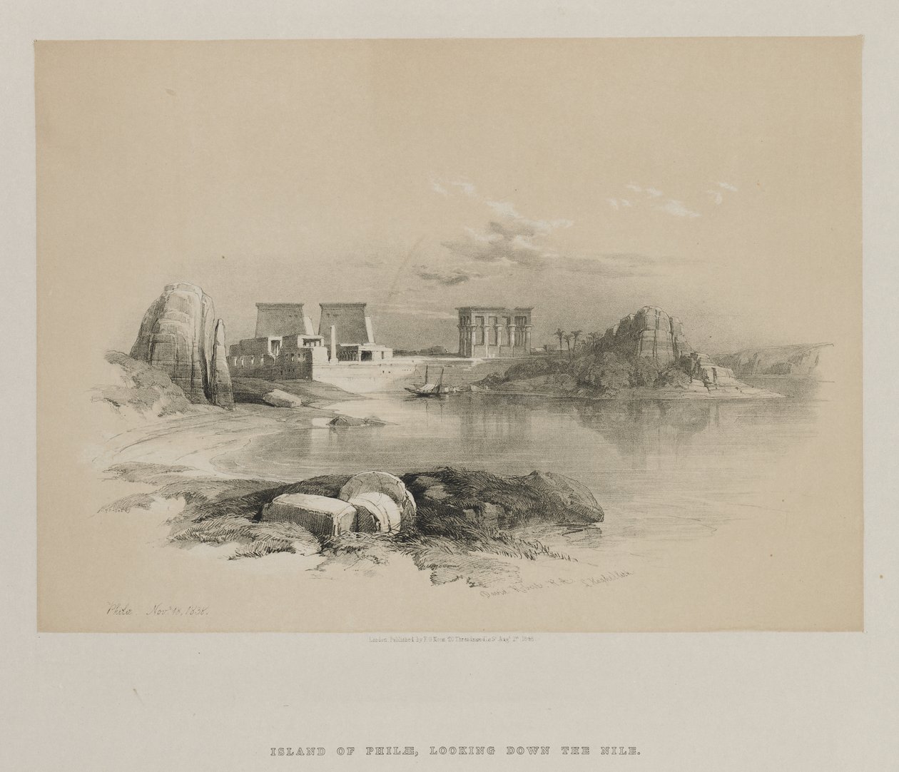 Egypt a Núbie, svazek II: Philae, 1848. od Louis Haghe
