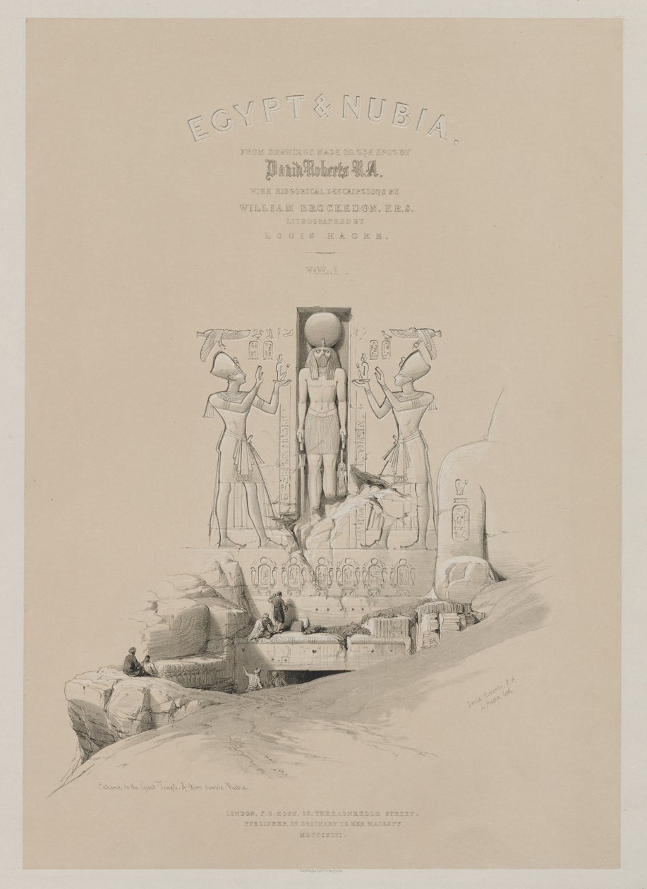 Egypt a Núbie, svazek I: Frontispis, 1846. od Louis Haghe