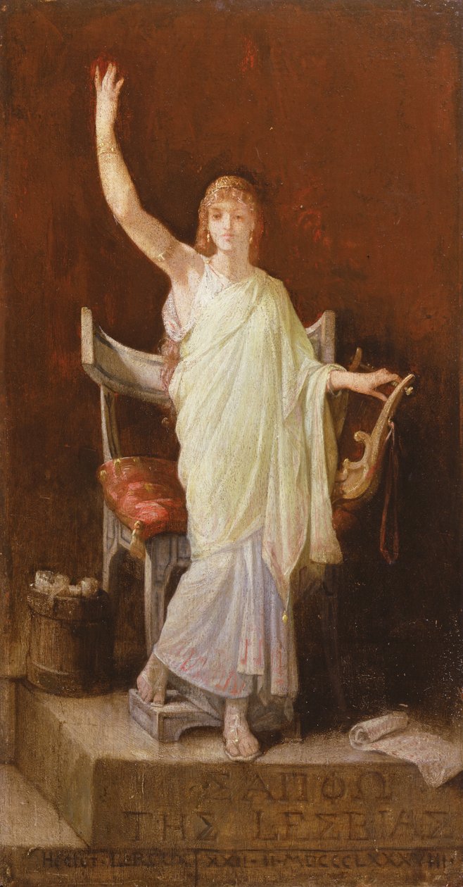Sapfó, 1888 od Louis Hector Leroux
