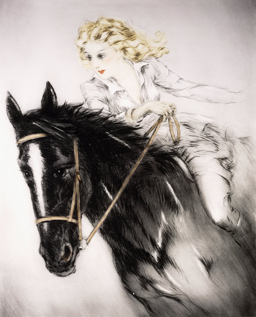 Jezdkyně od Louis Icart