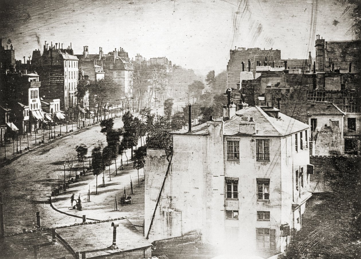 Boulevard du Temple od Daguerre od Louis Jacques Mande Daguerre