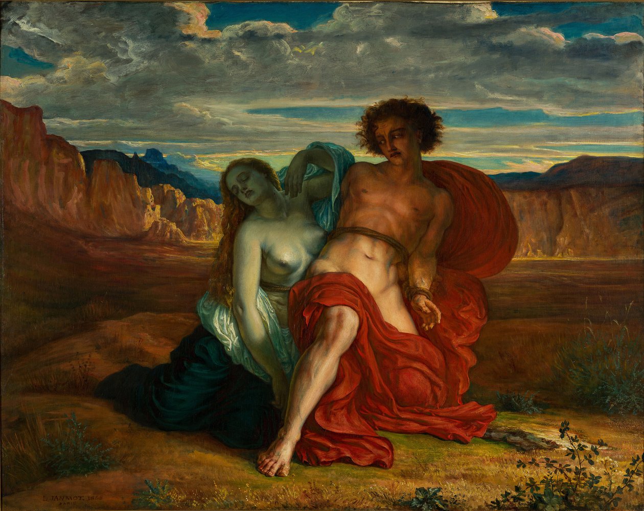 Mučení Mezentiova, 1864 od Louis Janmot