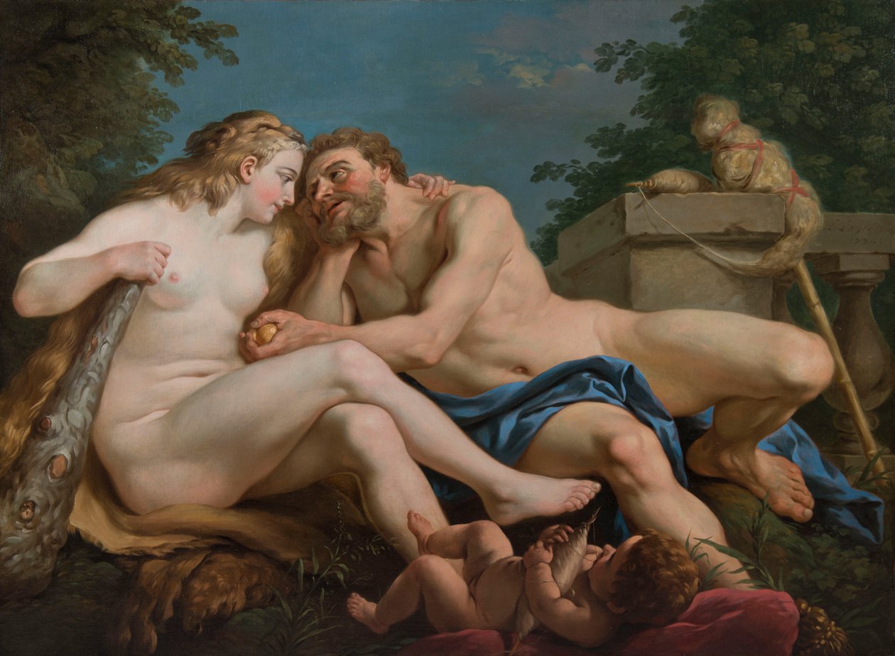 Herkules a Omphale od Louis Jean François Lagrenée