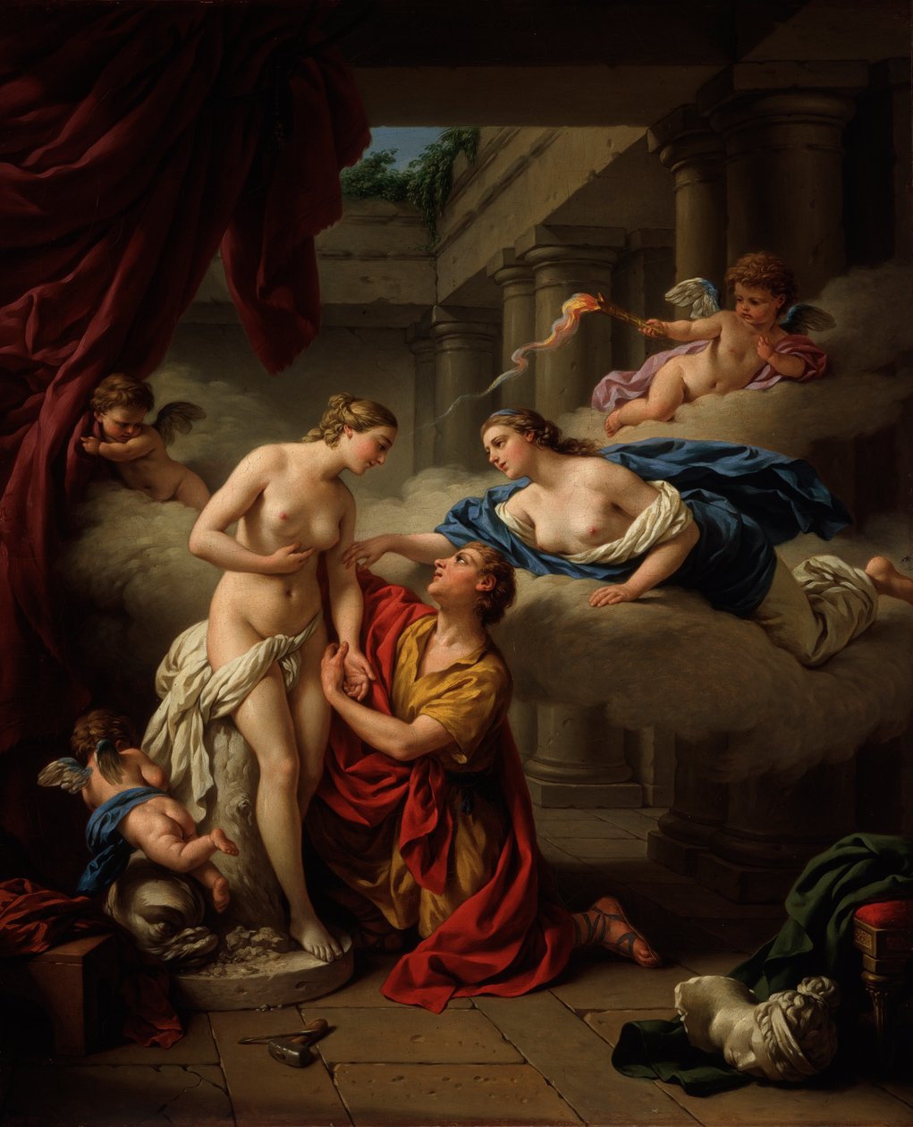 Pygmalion a Galatea, 1777. od Louis Jean François Lagrenée