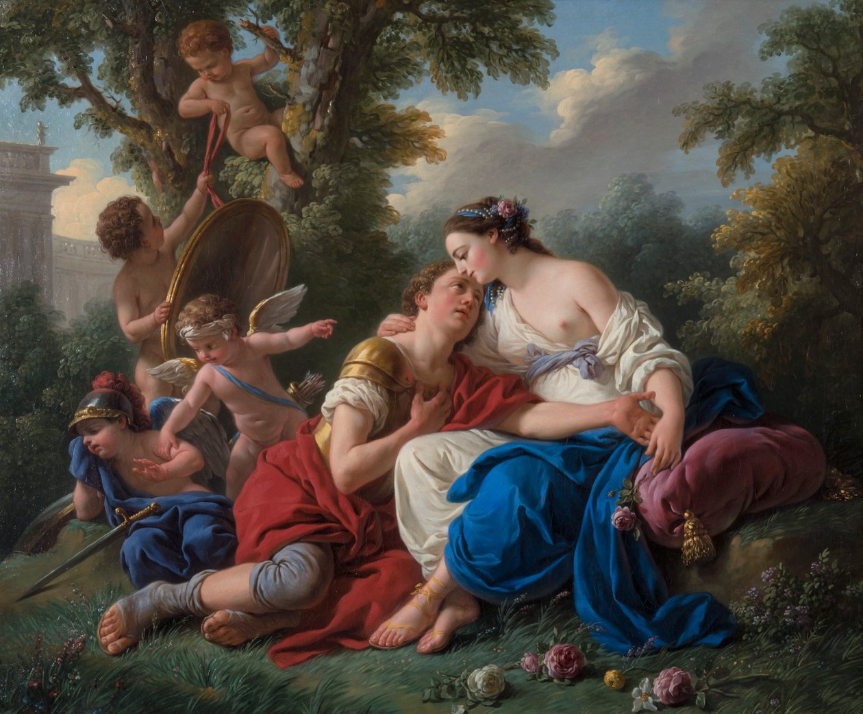 Rinaldo a Armida od Louis Jean François Lagrenée