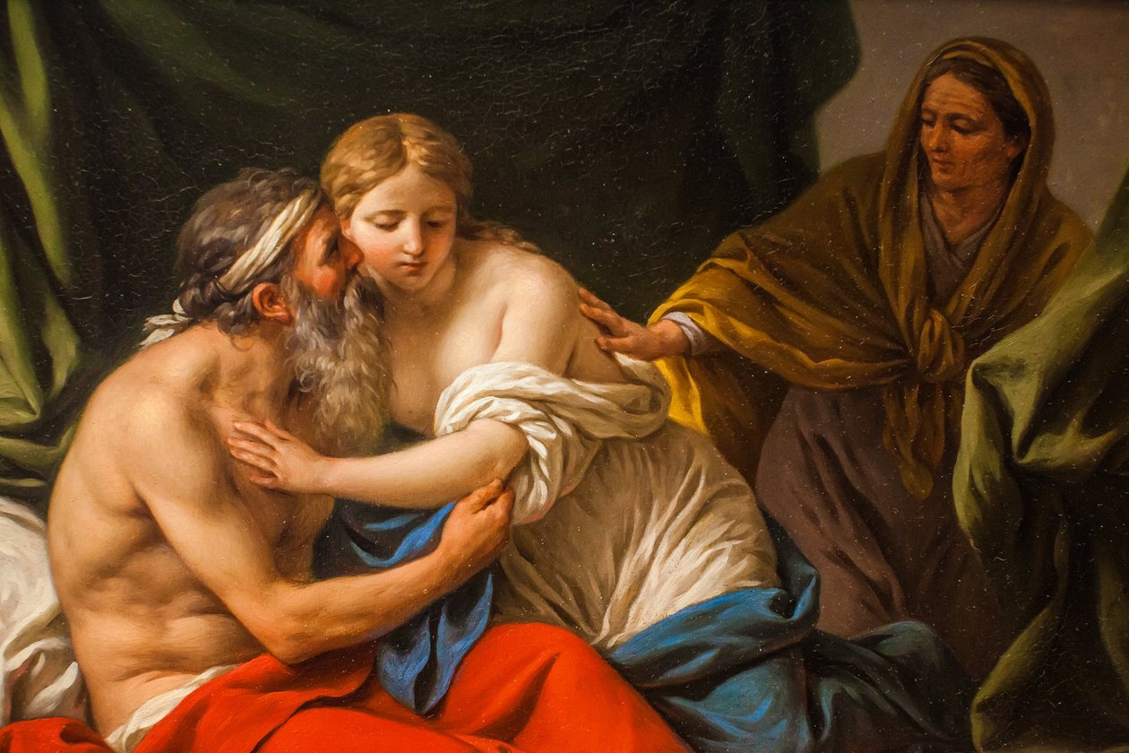 Sára představuje Hagar Abrahamovi od Louis Jean François Lagrenée