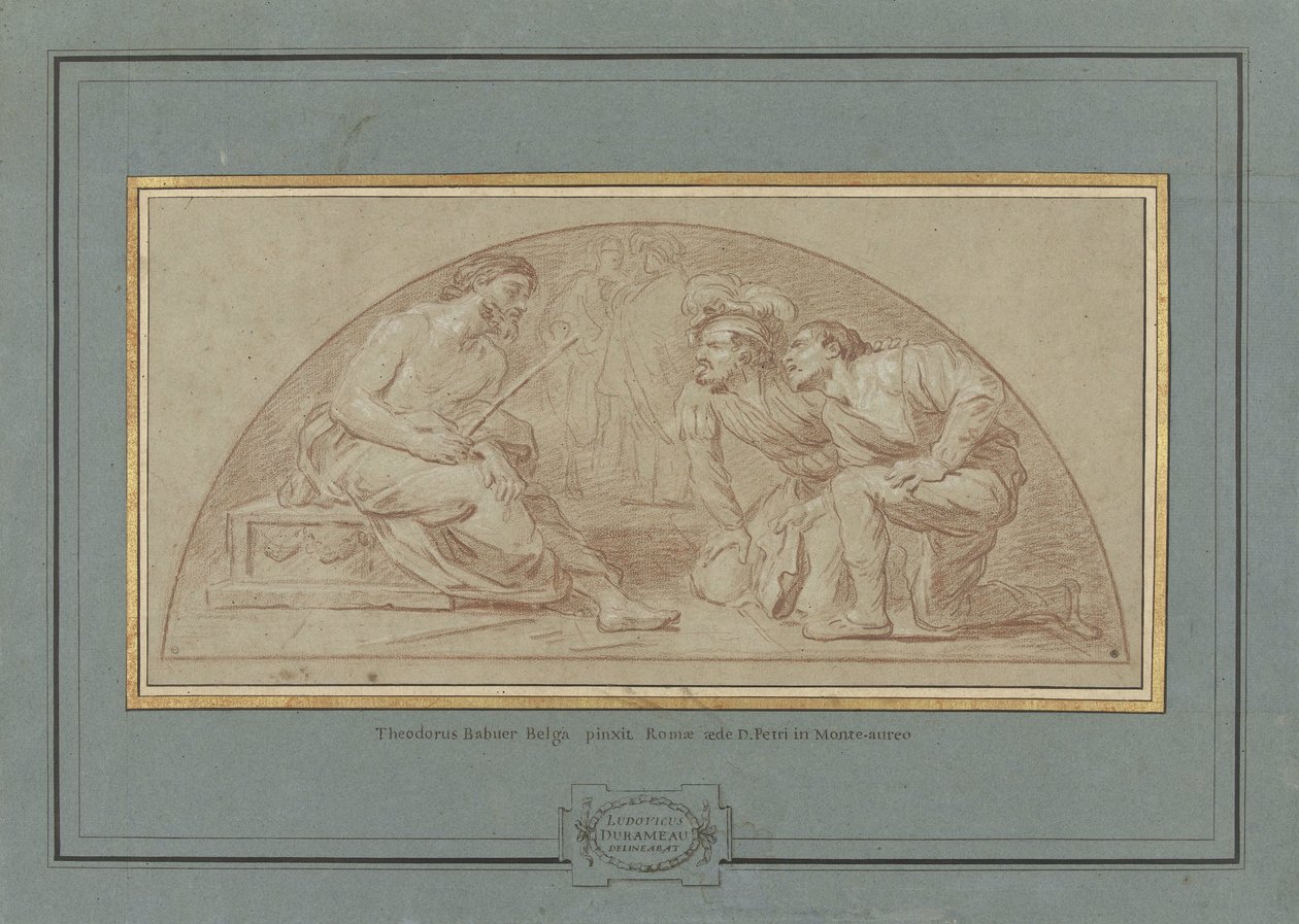 Výsměch Kristu od Louis Jean Jacques Durameau