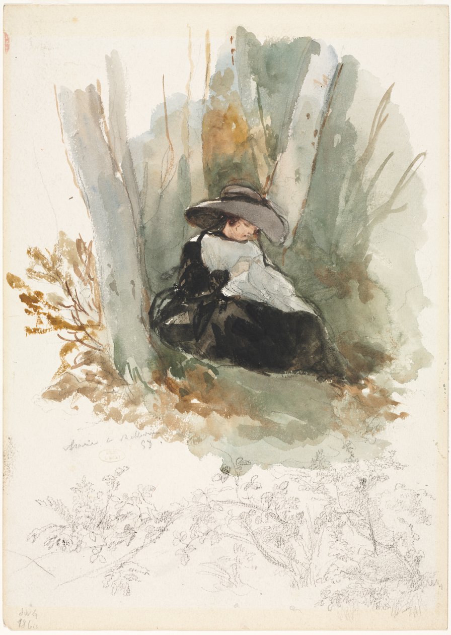 Marie v Bellevue od Louis Joseph Gallait