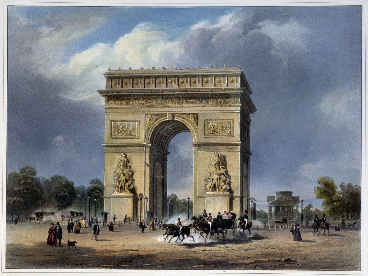Arc de Triomphe - od Arnouta od Louis Jules Arnout