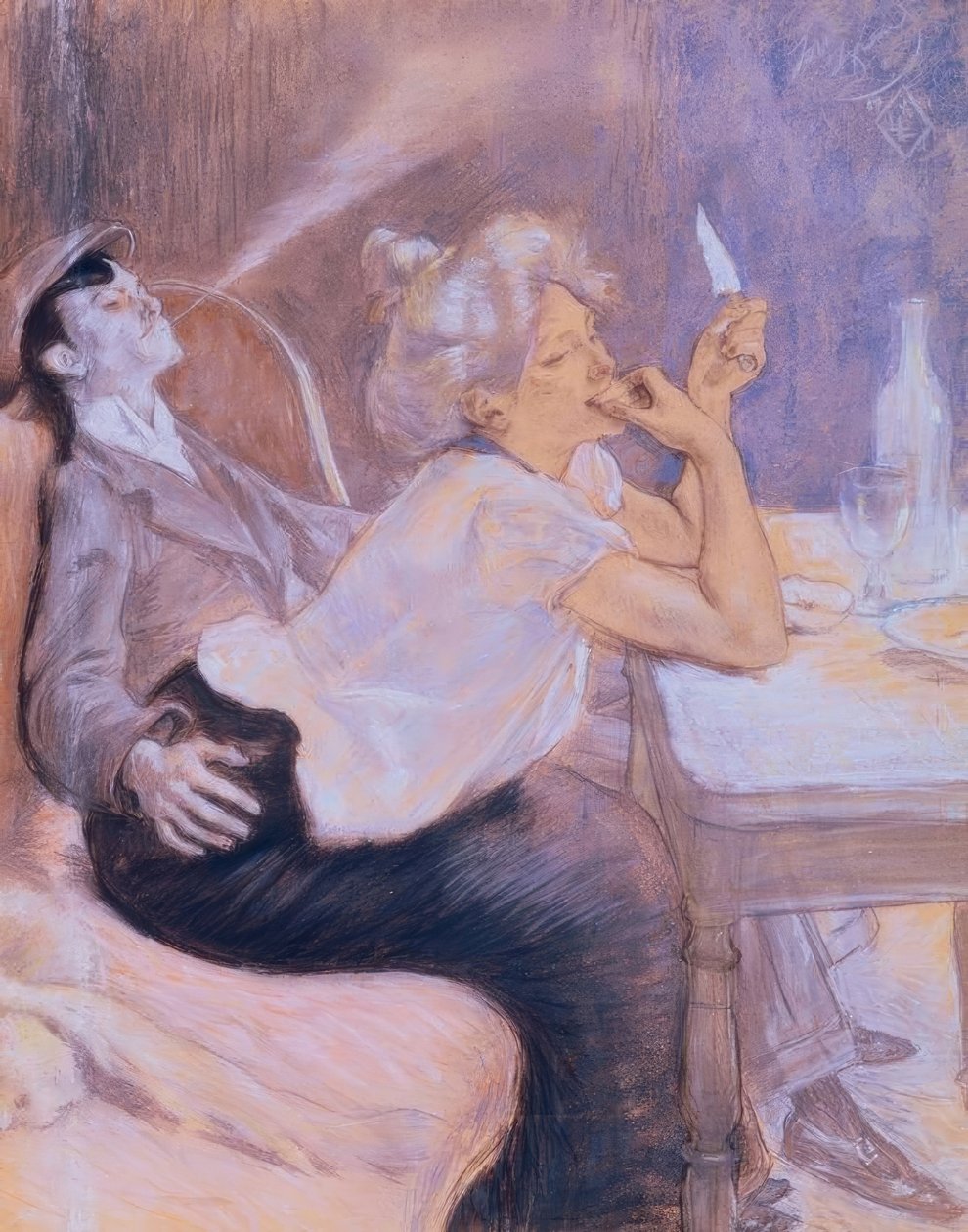 Apačská večeře od Louis Legrand