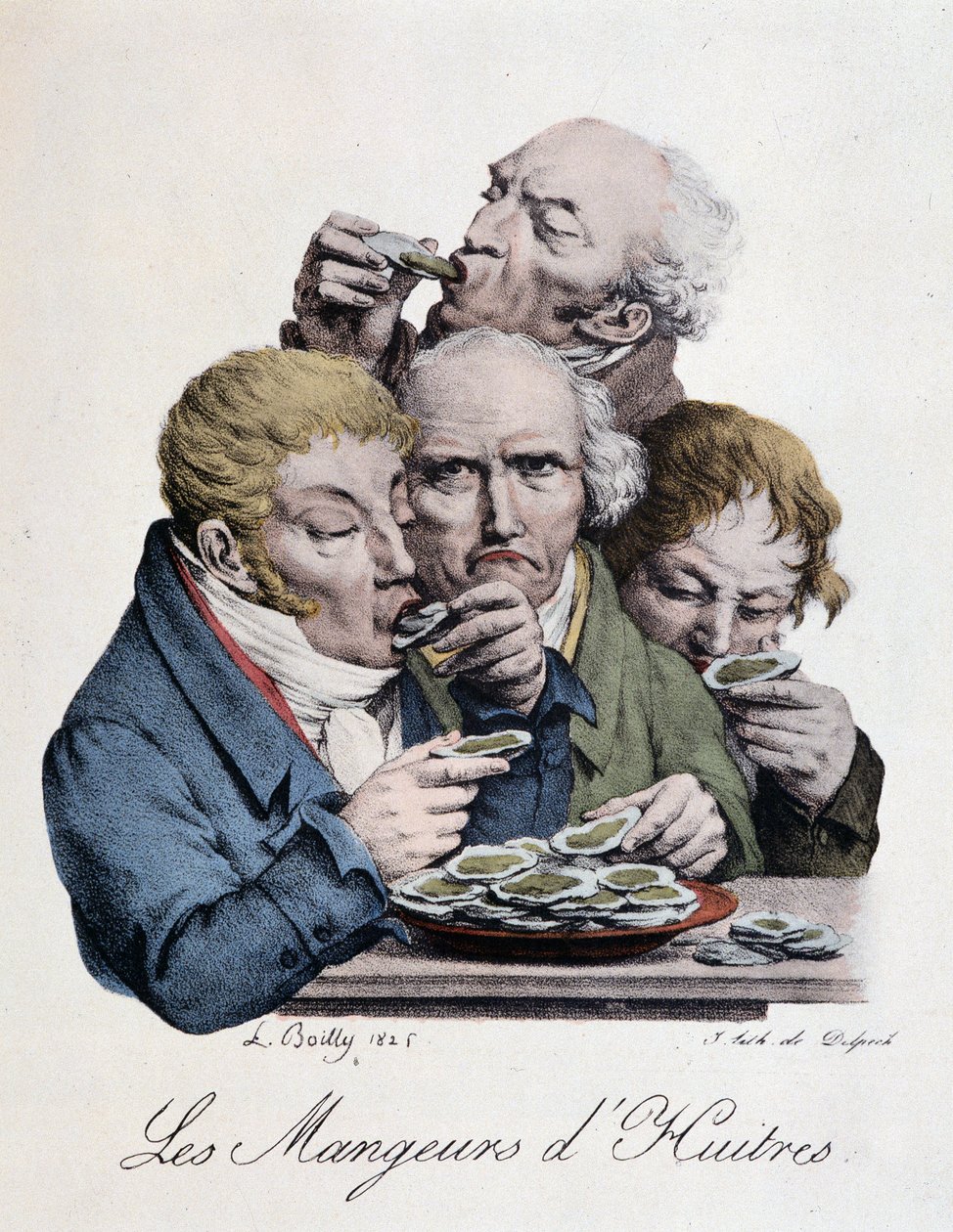 Jedlíci ústřic - L. Boilly od Louis Leopold Boilly