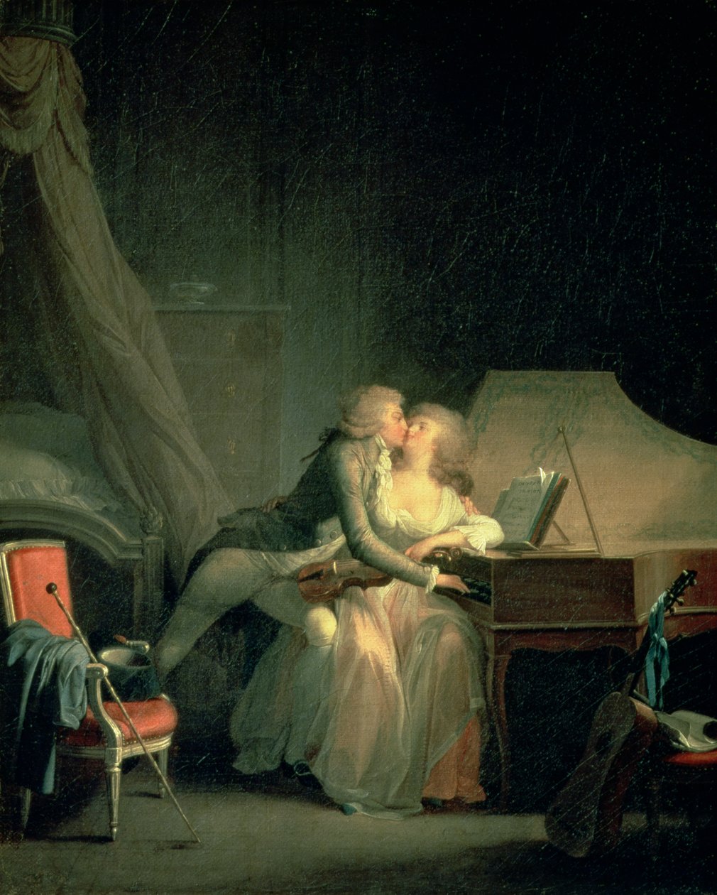 předehra (olej na plátně) od Louis Leopold Boilly