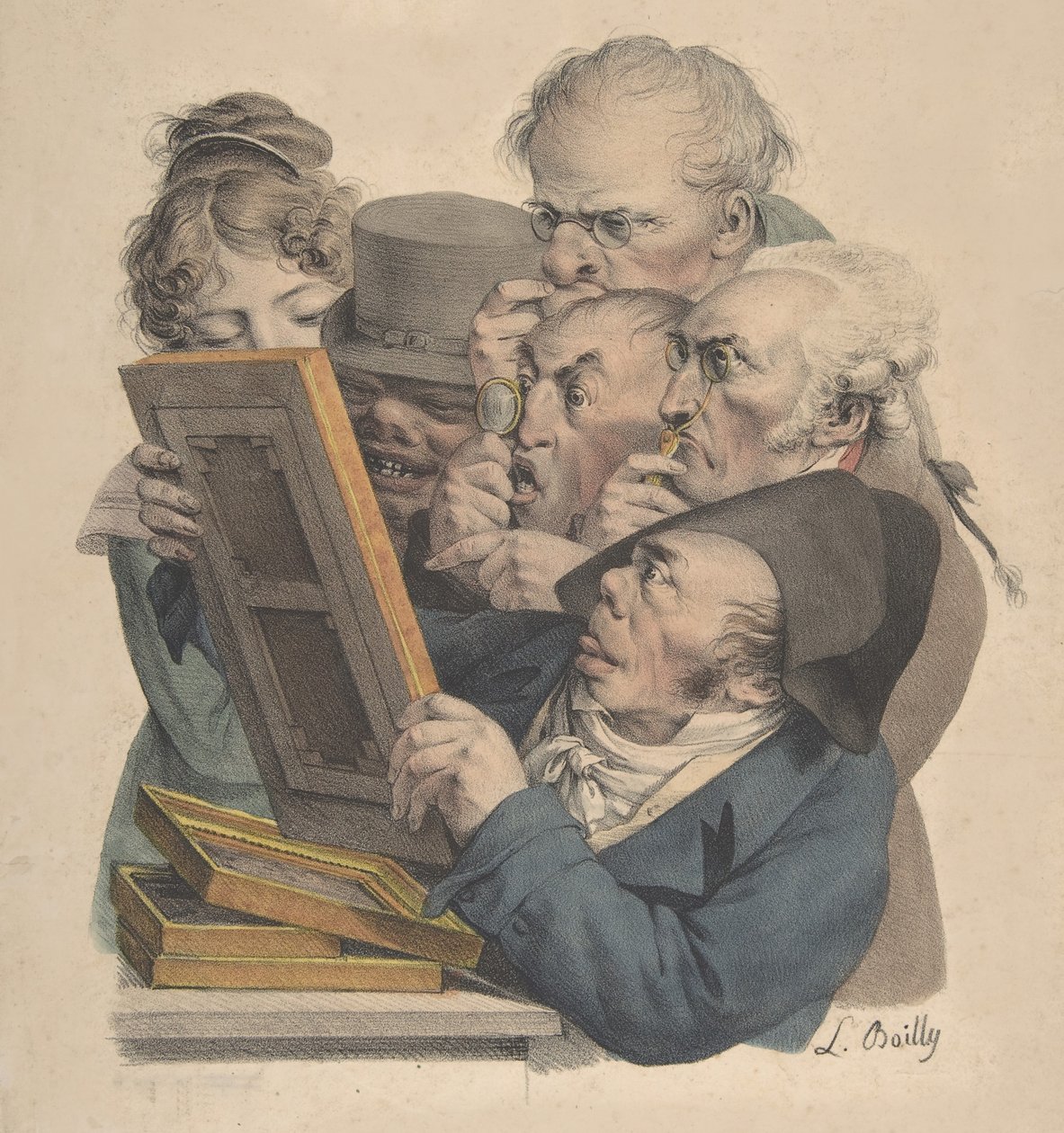 Znalci umění, 1823-28. od Louis Leopold Boilly