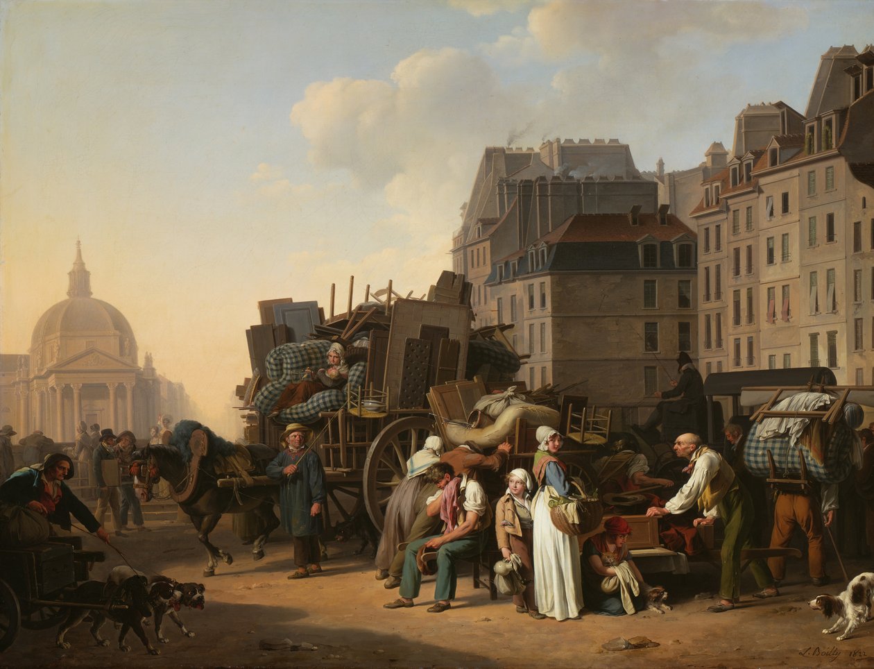 Stěhování, 1822. od Louis Leopold Boilly
