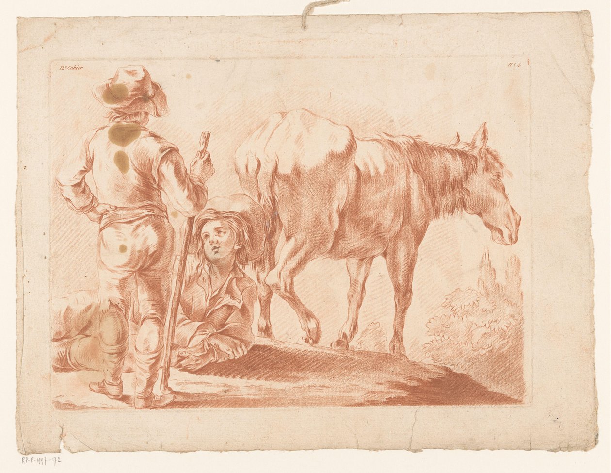 Dva kluci s koněm od Louis Marin Bonnet (possibly)