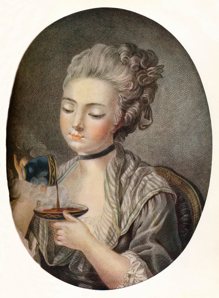 Dívka s kávou, c1774 od Louis Marin Bonnet