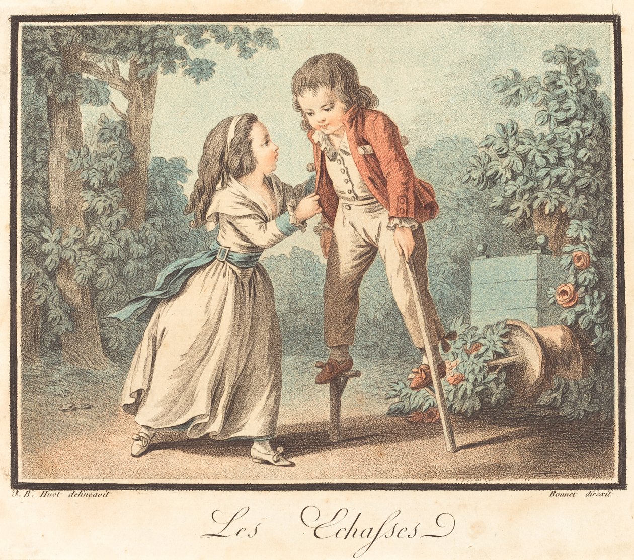 Chůdy, c. 1790. od Louis Marin Bonnet