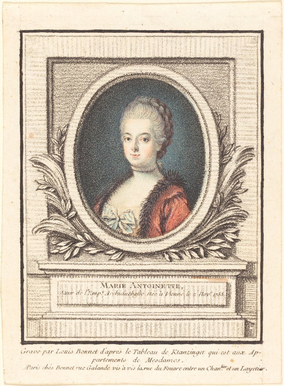 Marie Antoinetta, Dauphine. od Louis Marin Bonnet