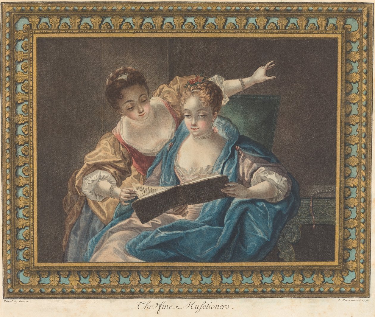 The Fine Musetioners, 1775. od Louis Marin Bonnet