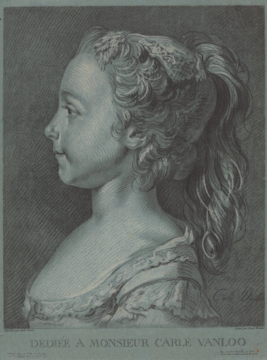 Marie-Rosalie Vanloo od Louis Marin Bonnet after Carle Van Loo