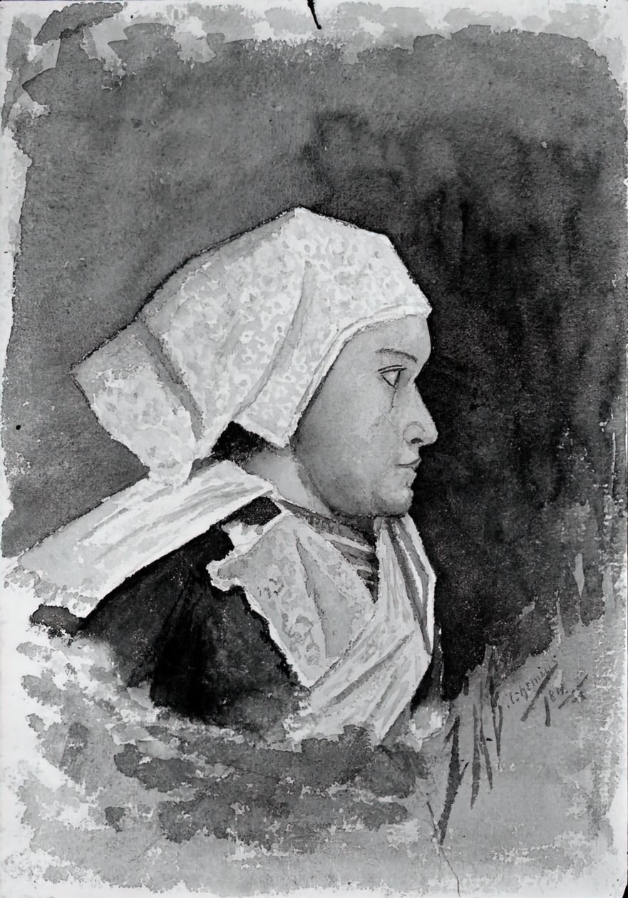 Bretaňská rolnice, 1884. od Louis Michel Eilshemius