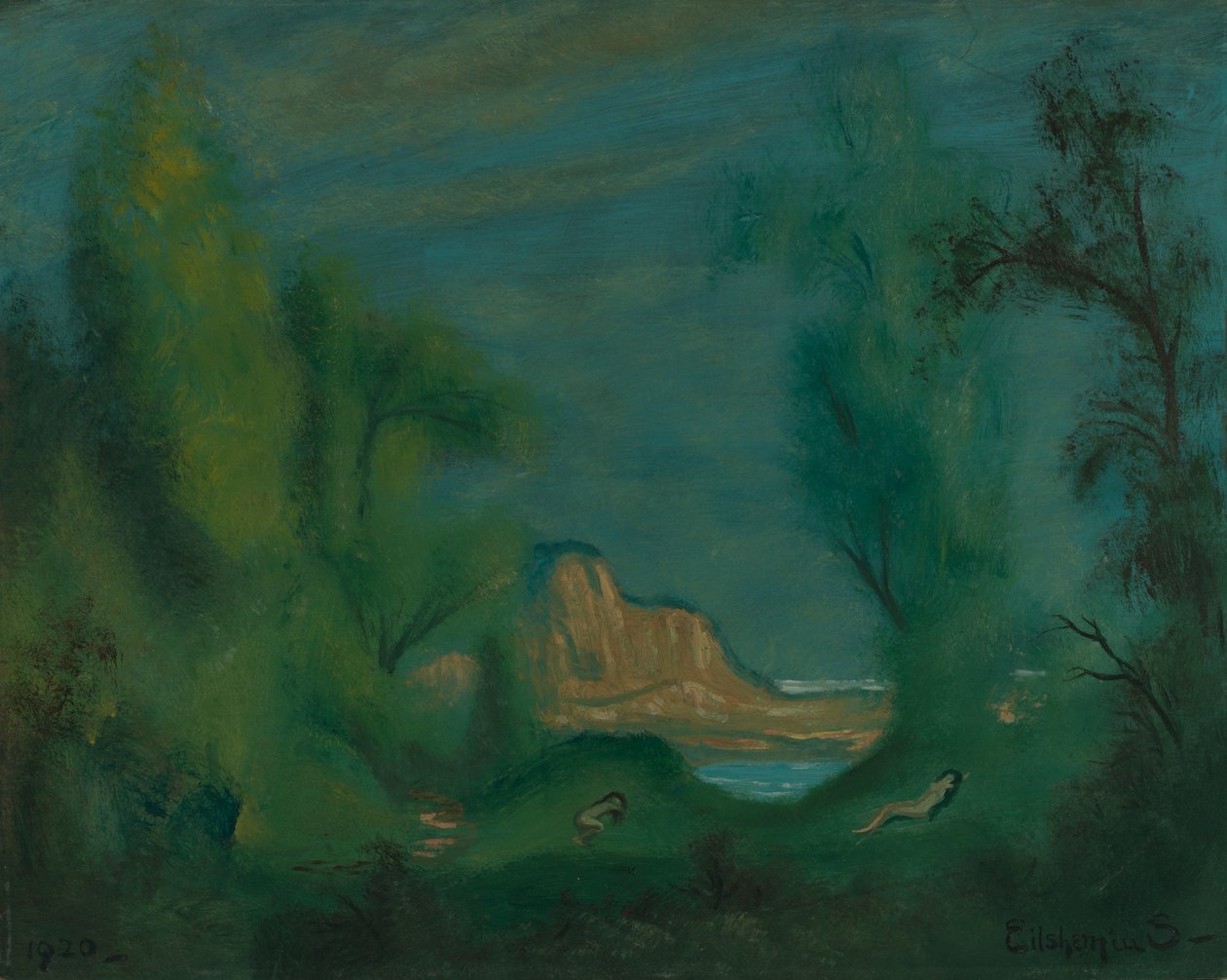 Spící nymfy, 1920. od Louis Michel Eilshemius