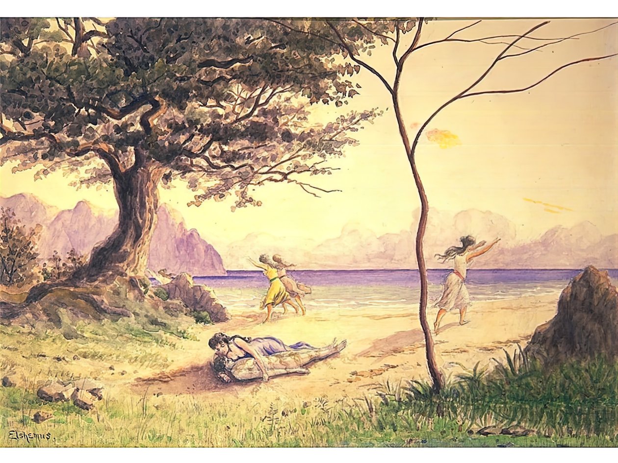 Záchrana, c. 1900. od Louis Michel Eilshemius