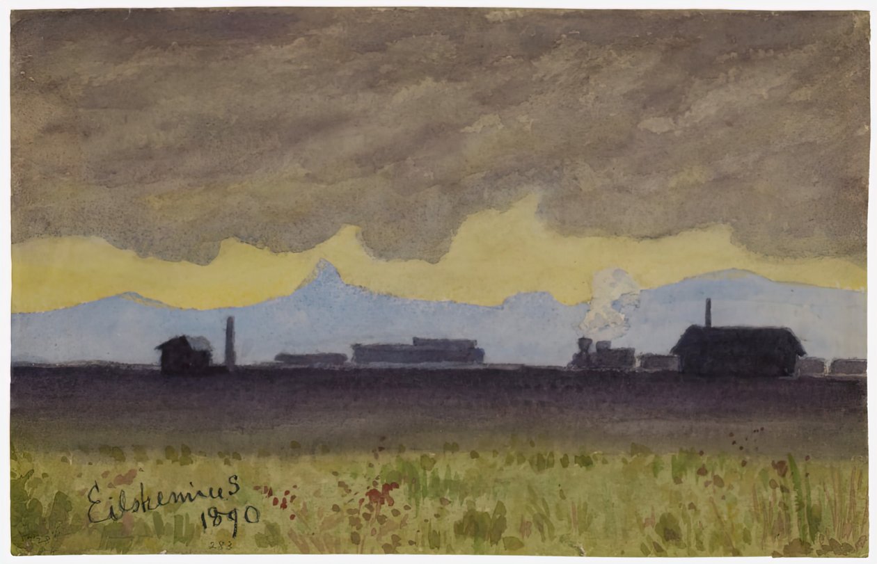 Vlaková krajina v Arizoně, 1890. od Louis Michel Eilshemius